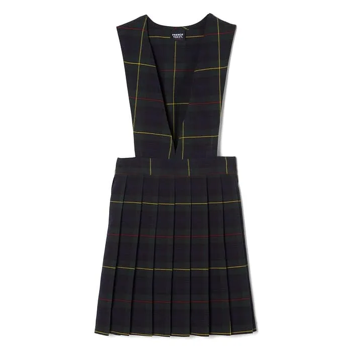 Girls Plaid V-Neck Jumper