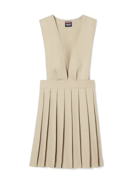 Girls V-Neck Pleated Jumper