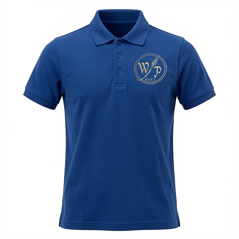 Wilshire Park Elementary Royal Blue Polo Shirt with embroidered school logo