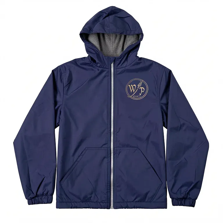 Wilshire Park Elementary Navy Nylon Jacket with embroidered school logo