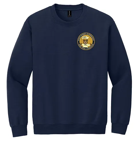 State Street Elementary School Navy Crewneck Sweatshirt with embroidered school logo