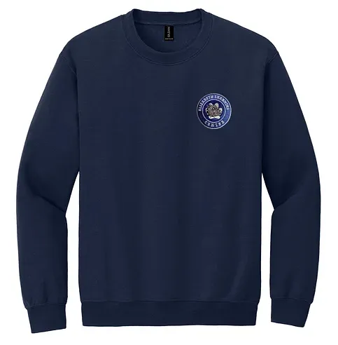 Elizabeth Learning Center Navy Crewneck Sweatshirt with embroidered school logo