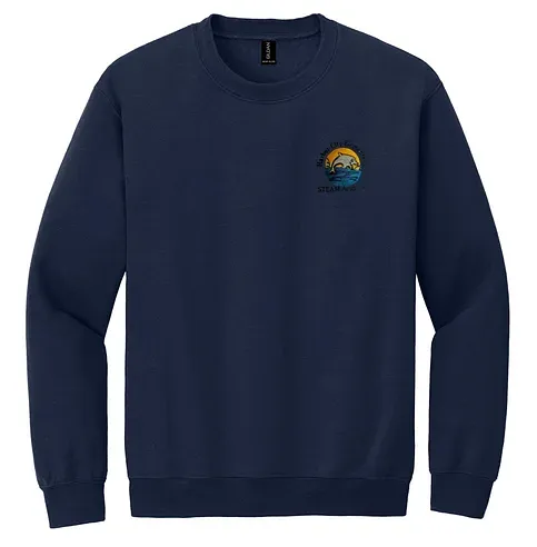 Harbor City Elementary School Navy Crewneck Sweatshirt with embroidered school logo