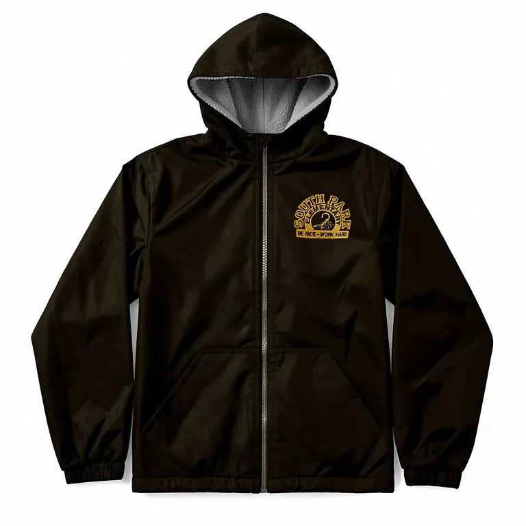 South Park Elementary School Black Nylon Jacket with embroidered school logo